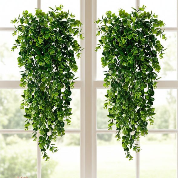 Faux Eucalyptus Hanging Greenery UV Resistant Home Decor