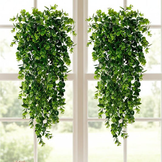 Faux Eucalyptus Hanging Greenery UV Resistant Home Decor