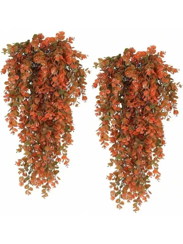 Faux Eucalyptus Hanging Greenery UV Resistant Home Decor