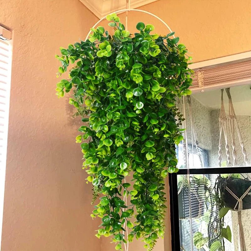Faux Eucalyptus Hanging Greenery UV Resistant Home Decor