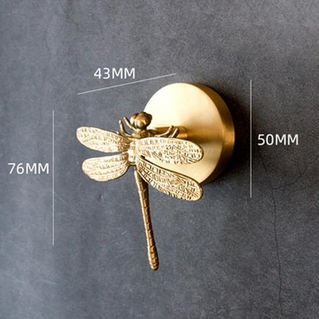 Decorative Brass Animal Coat Rack with Gold Finish