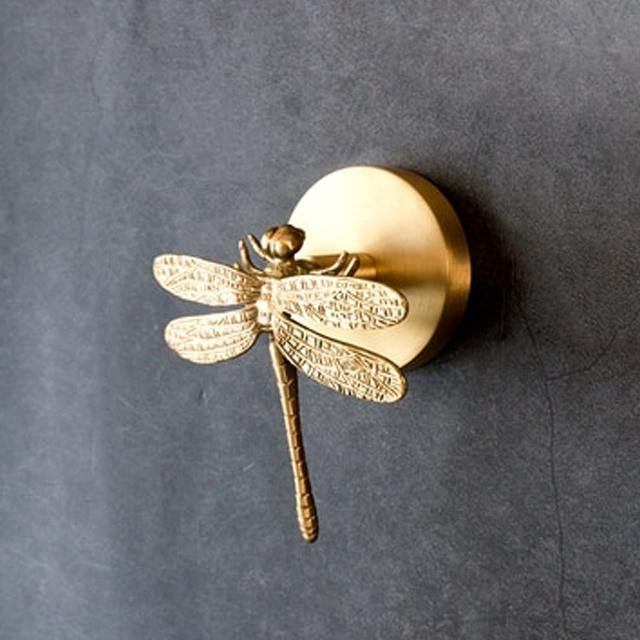 Decorative Brass Animal Coat Rack with Gold Finish