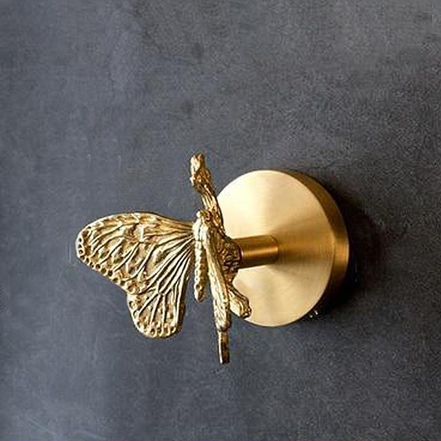 Decorative Brass Animal Coat Rack with Gold Finish