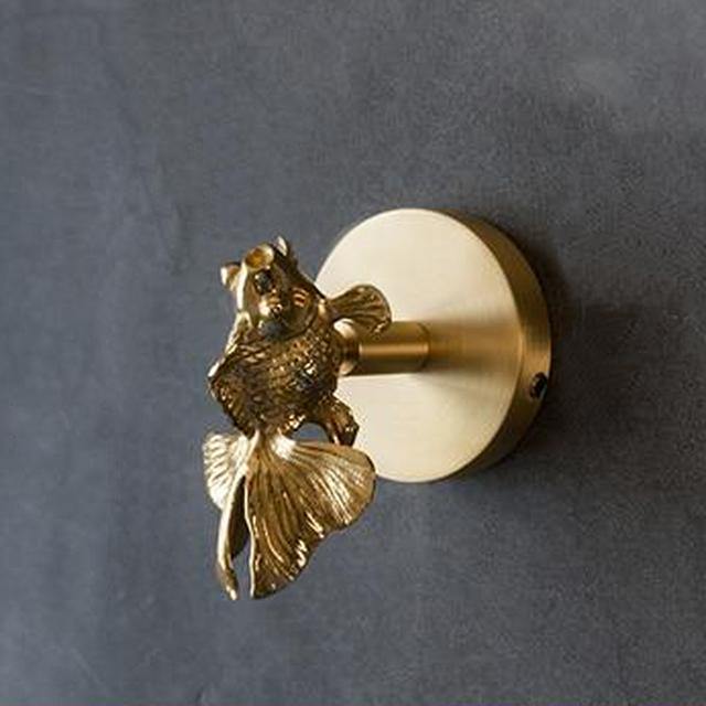 Decorative Brass Animal Coat Rack with Gold Finish
