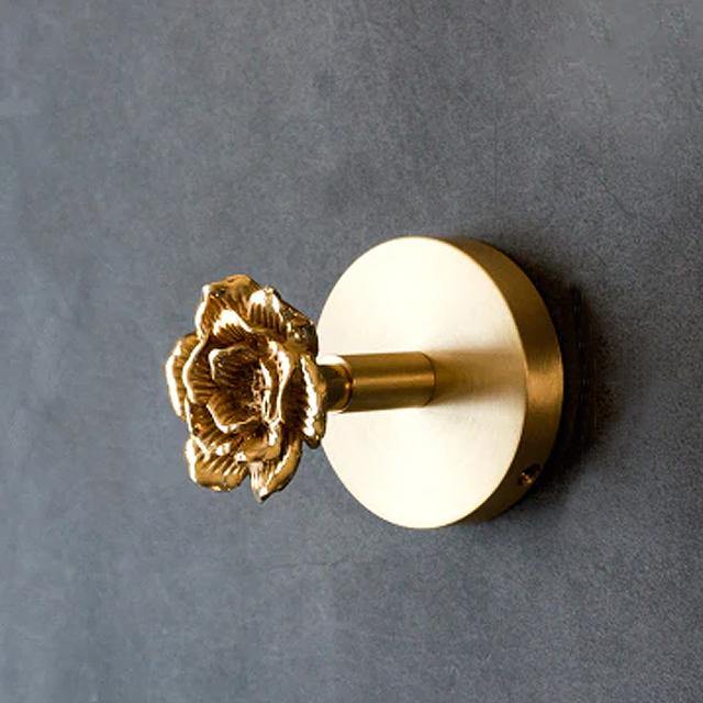 Decorative Brass Animal Coat Rack with Gold Finish