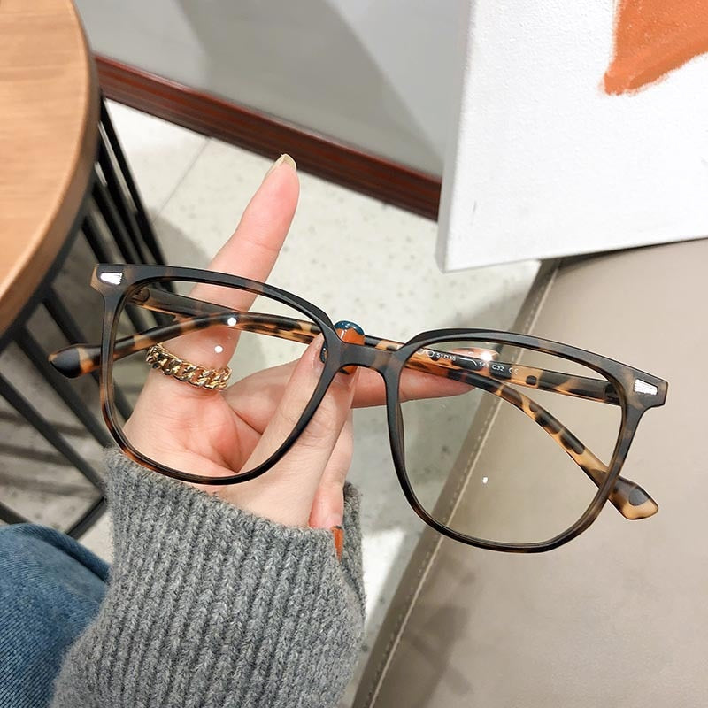 Unisex Myopia Prescription Glasses with Blue Light Blocking Lenses - Lightweight Plastic Frame Eyewear for Nearsighted Vision Correction