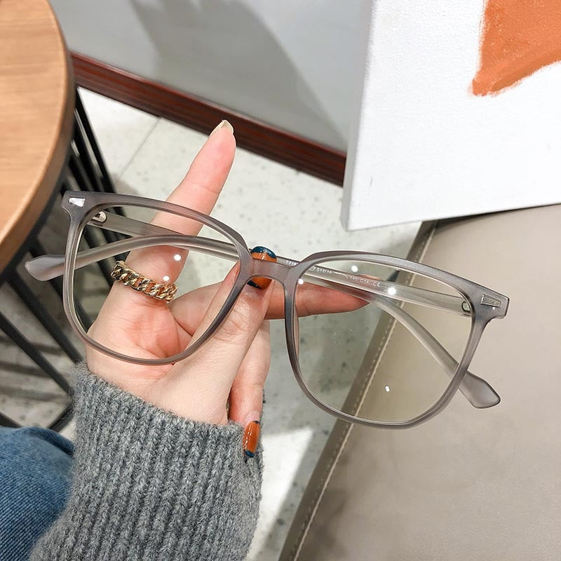 Unisex Myopia Prescription Glasses with Blue Light Blocking Lenses - Lightweight Plastic Frame Eyewear for Nearsighted Vision Correction
