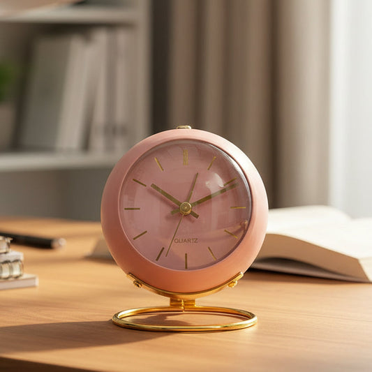 Retro Analog Alarm Clock with Silent Movement