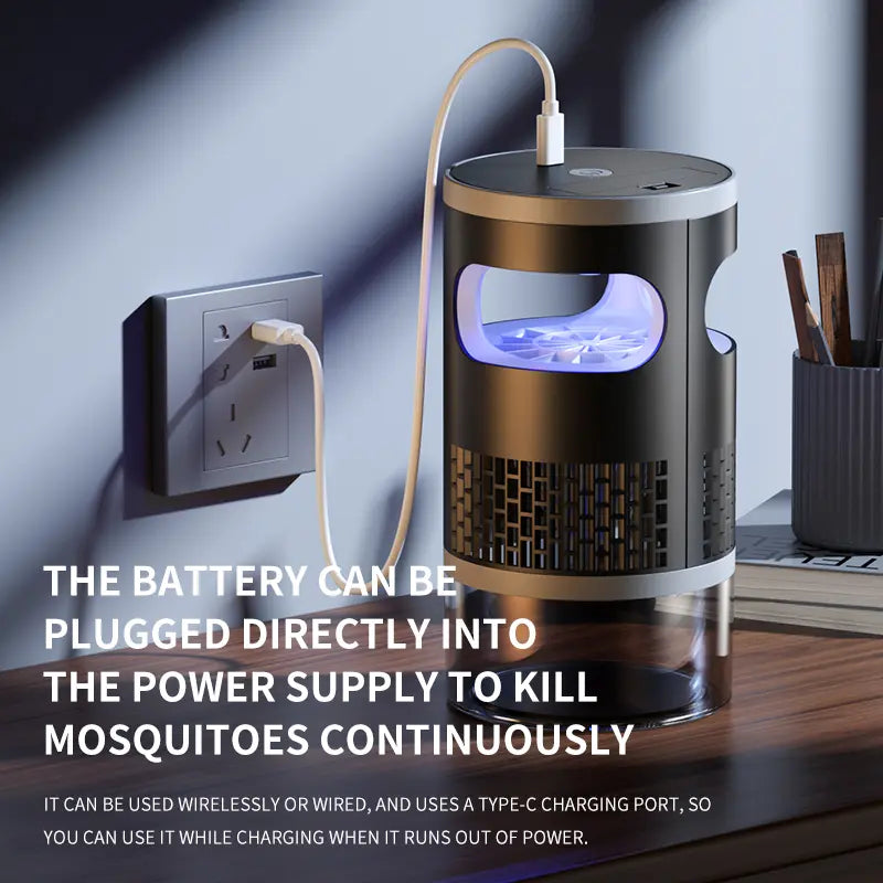 Indoor Insect Trap with Light and Suction