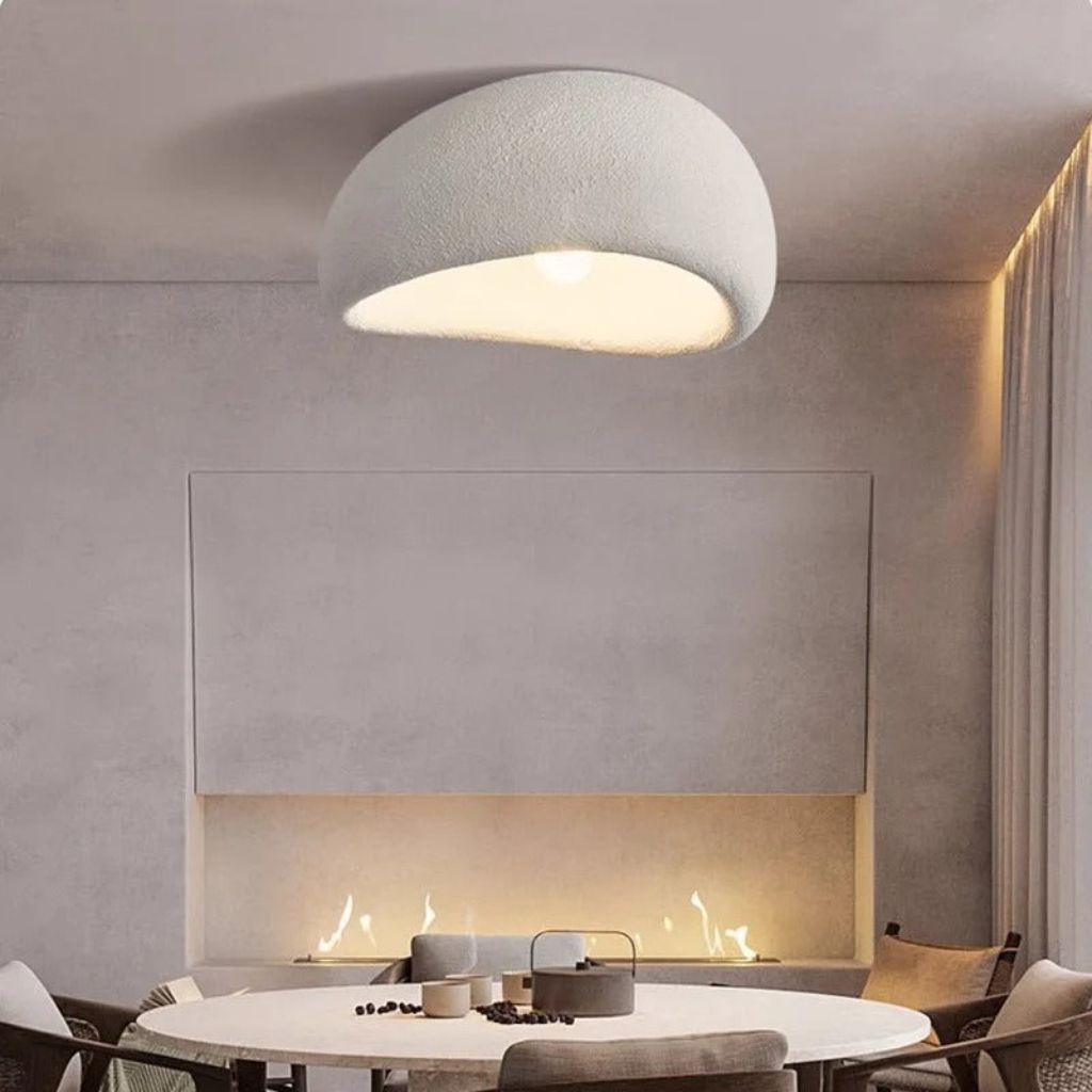 Minimalist Resin Ceiling Light for Serene Spaces