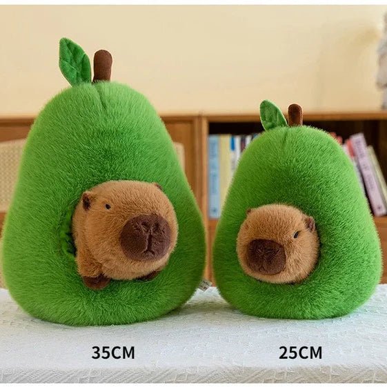 2-in-1 Plush Toy Baby Avocado Capybara Stuffed Animals for Kids