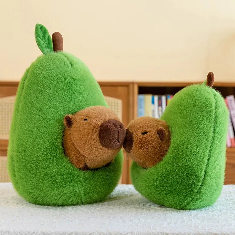 2-in-1 Plush Toy Baby Avocado Capybara Stuffed Animals for Kids