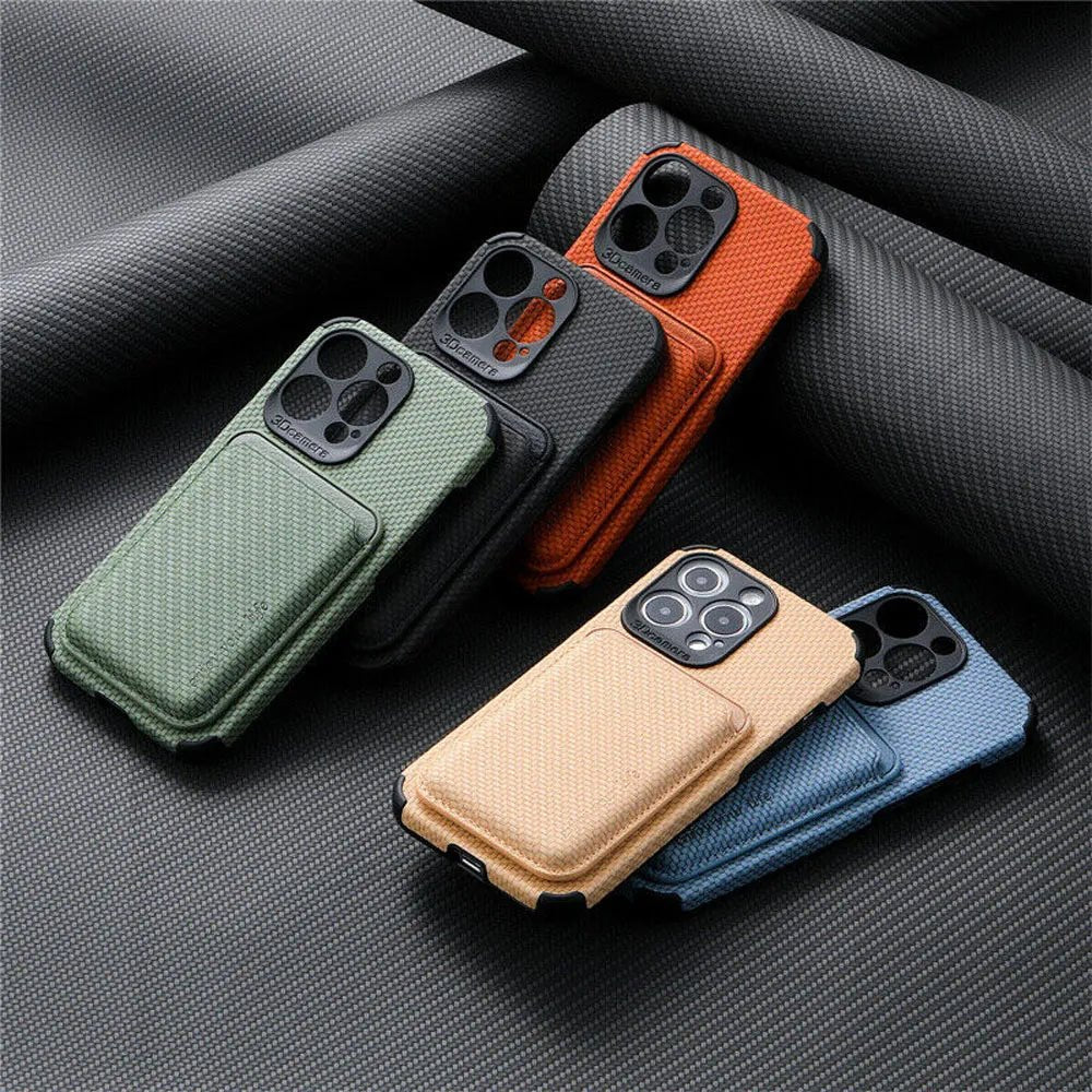 Compatible Carbon Fiber Case for 14 Pro & 13