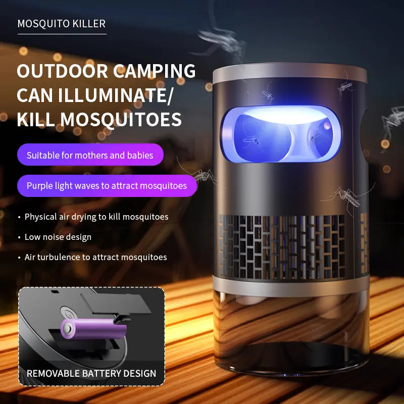 Indoor Insect Trap with Light and Suction