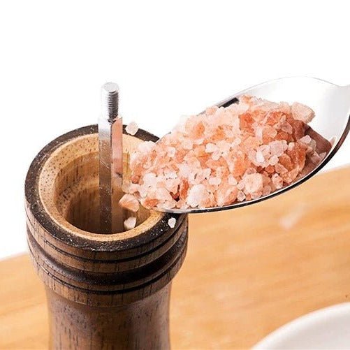 Elegant Wooden Pepper and Salt Grinder with Adjustable Coarseness