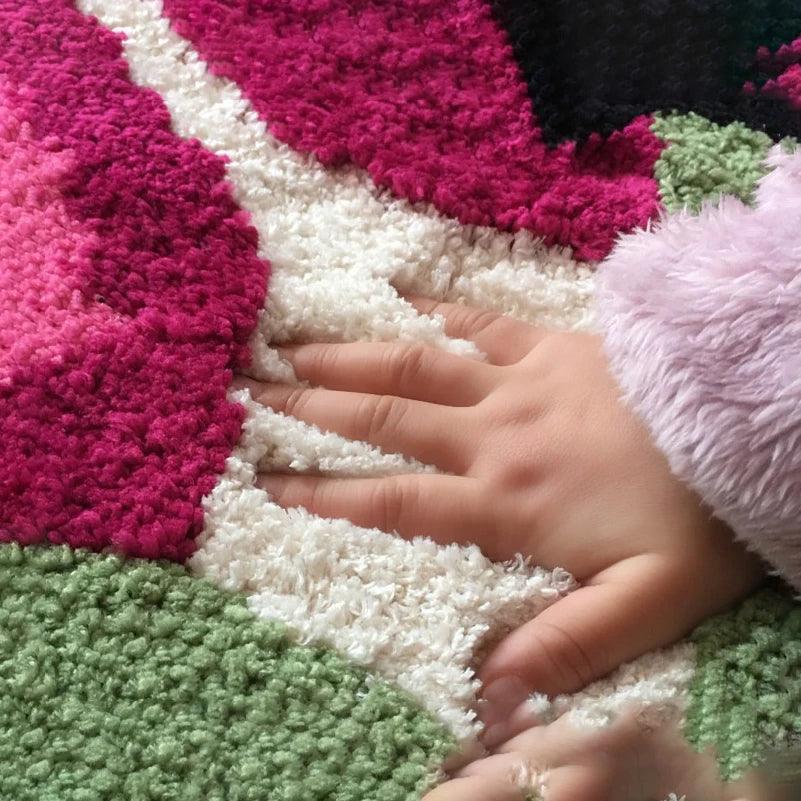 Soft Non-Slip Cherry Bath Mat with High Absorbency