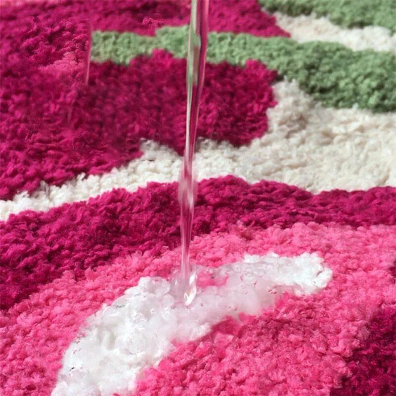 Soft Non-Slip Cherry Bath Mat with High Absorbency