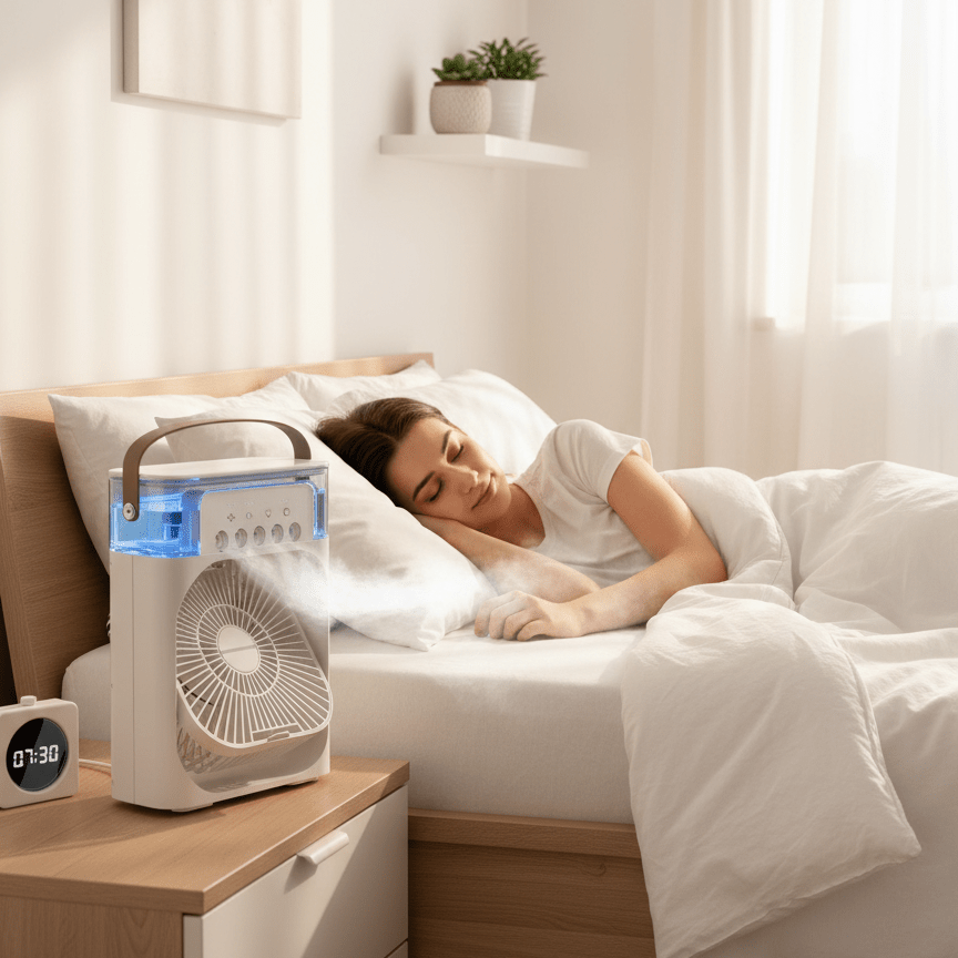 Desktop Evaporative Mini Cooler for Personal Spot Relief
