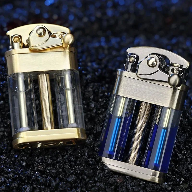 Multi-Fuel Kerosene Lighter Transparent Design for Outdoor Adventures