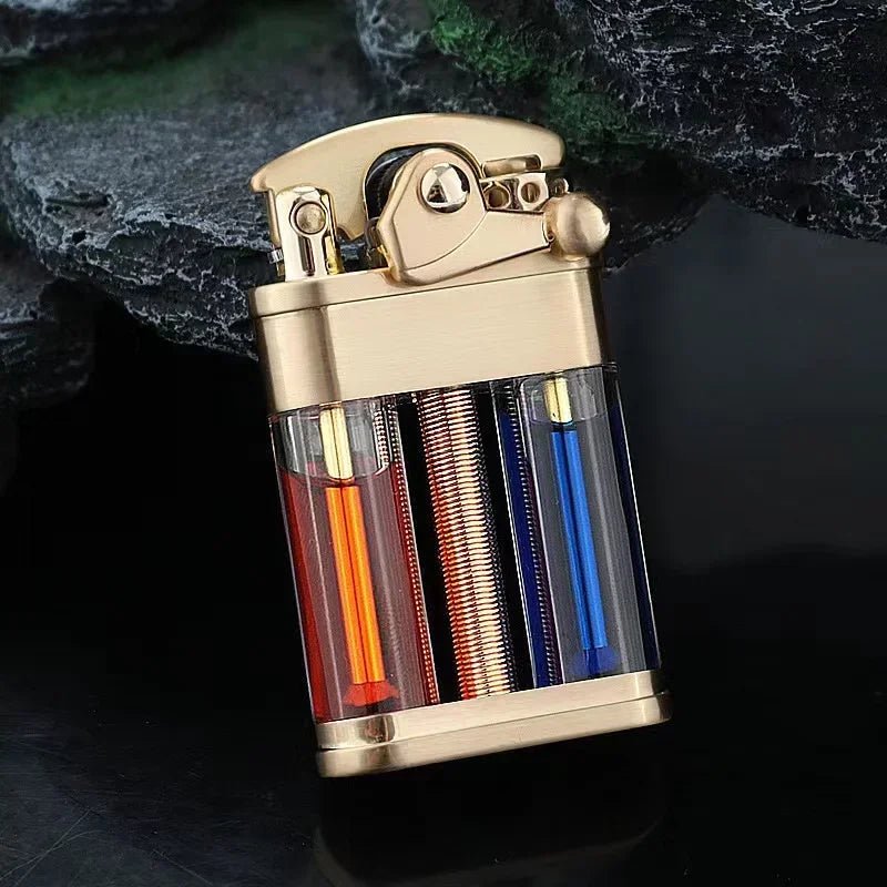 Multi-Fuel Kerosene Lighter Transparent Design for Outdoor Adventures