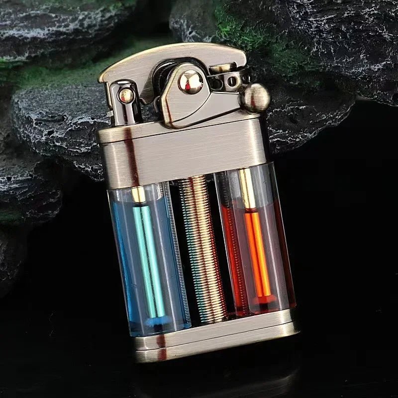 Multi-Fuel Kerosene Lighter Transparent Design for Outdoor Adventures