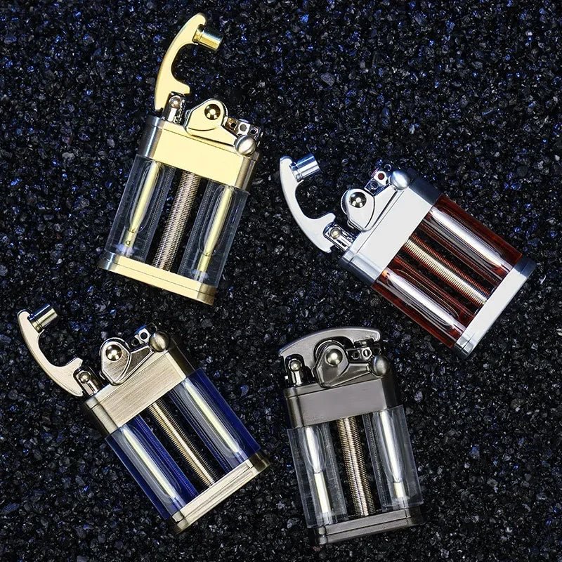 Multi-Fuel Kerosene Lighter Transparent Design for Outdoor Adventures