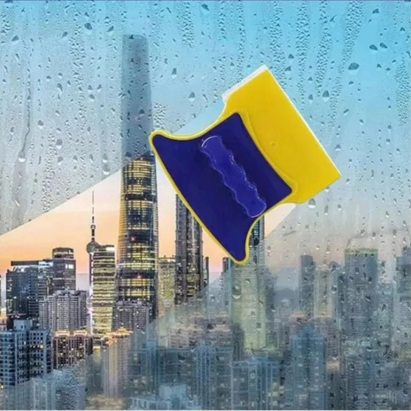 Magnetic Double-Sided Glass Cleaner with 1.2M Safety Rope