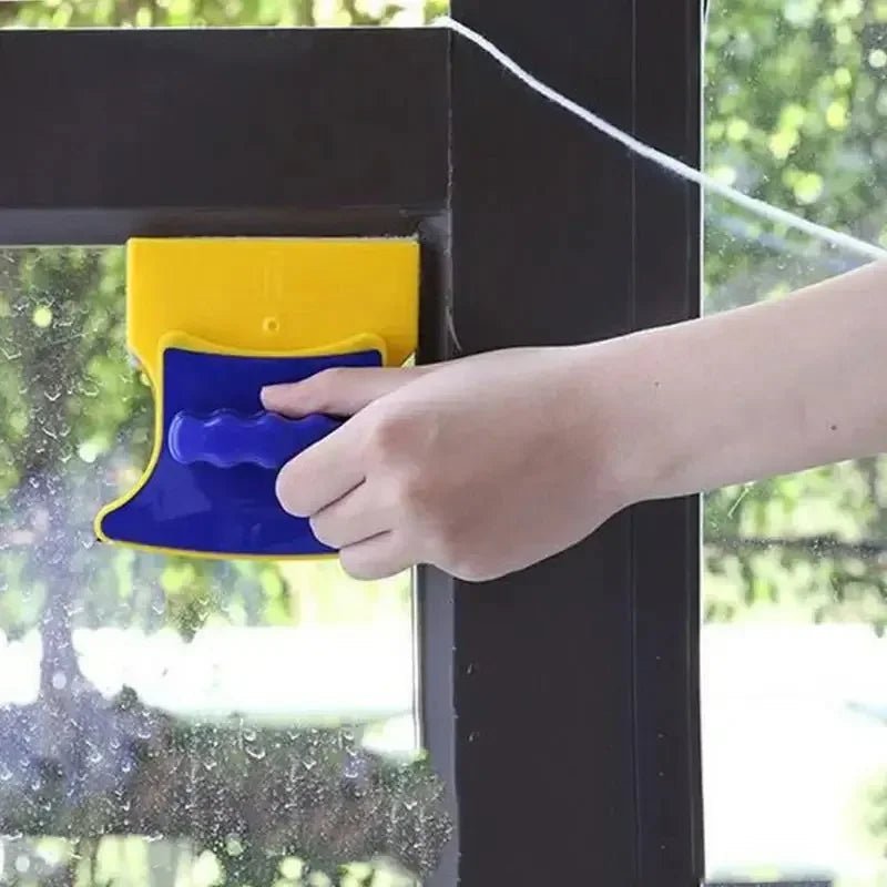 Magnetic Double-Sided Glass Cleaner with 1.2M Safety Rope