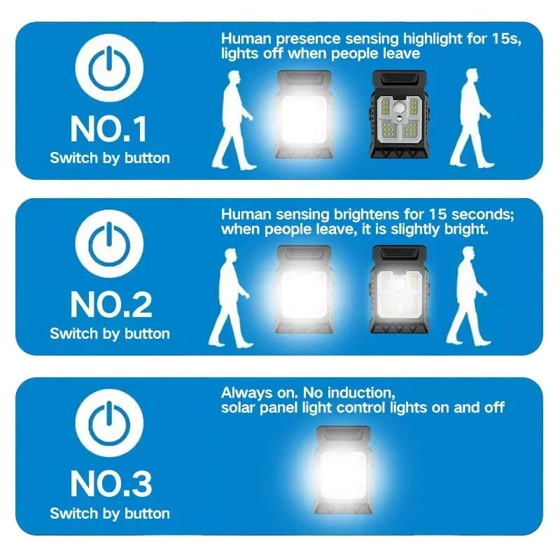 Smart Solar Clip Light for Outdoor Use
