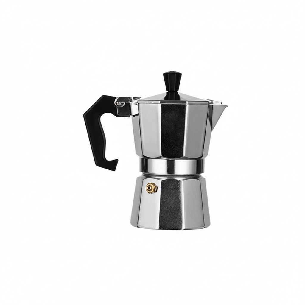 Traditional Italian Aluminum Espresso Maker for Full-Bodied Coffee