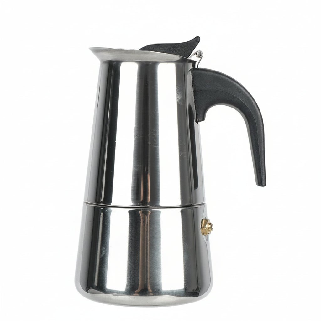 Traditional Italian Aluminum Espresso Maker for Full-Bodied Coffee