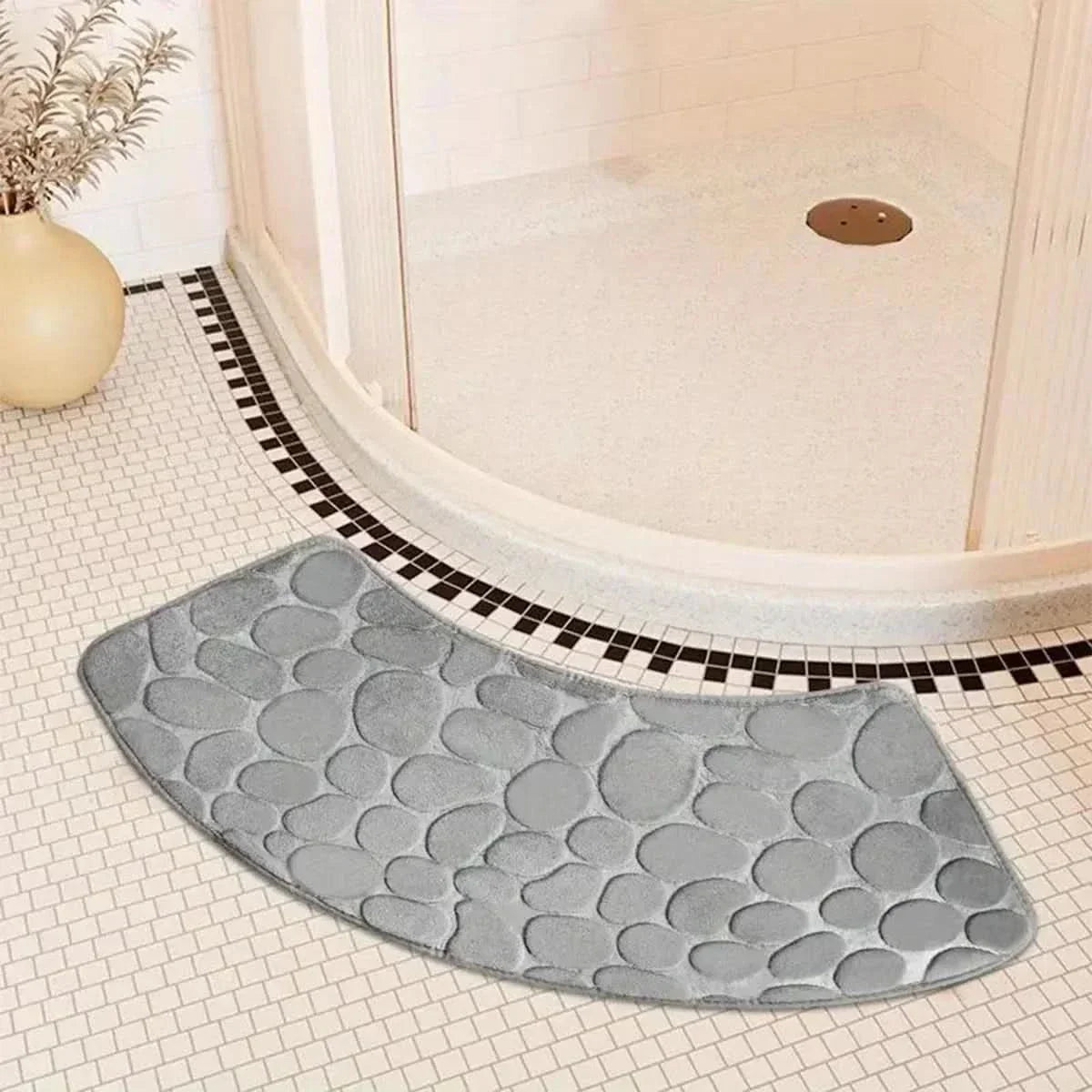 Thick Absorbent Non-Slip Bath Mat for Bathroom Safety