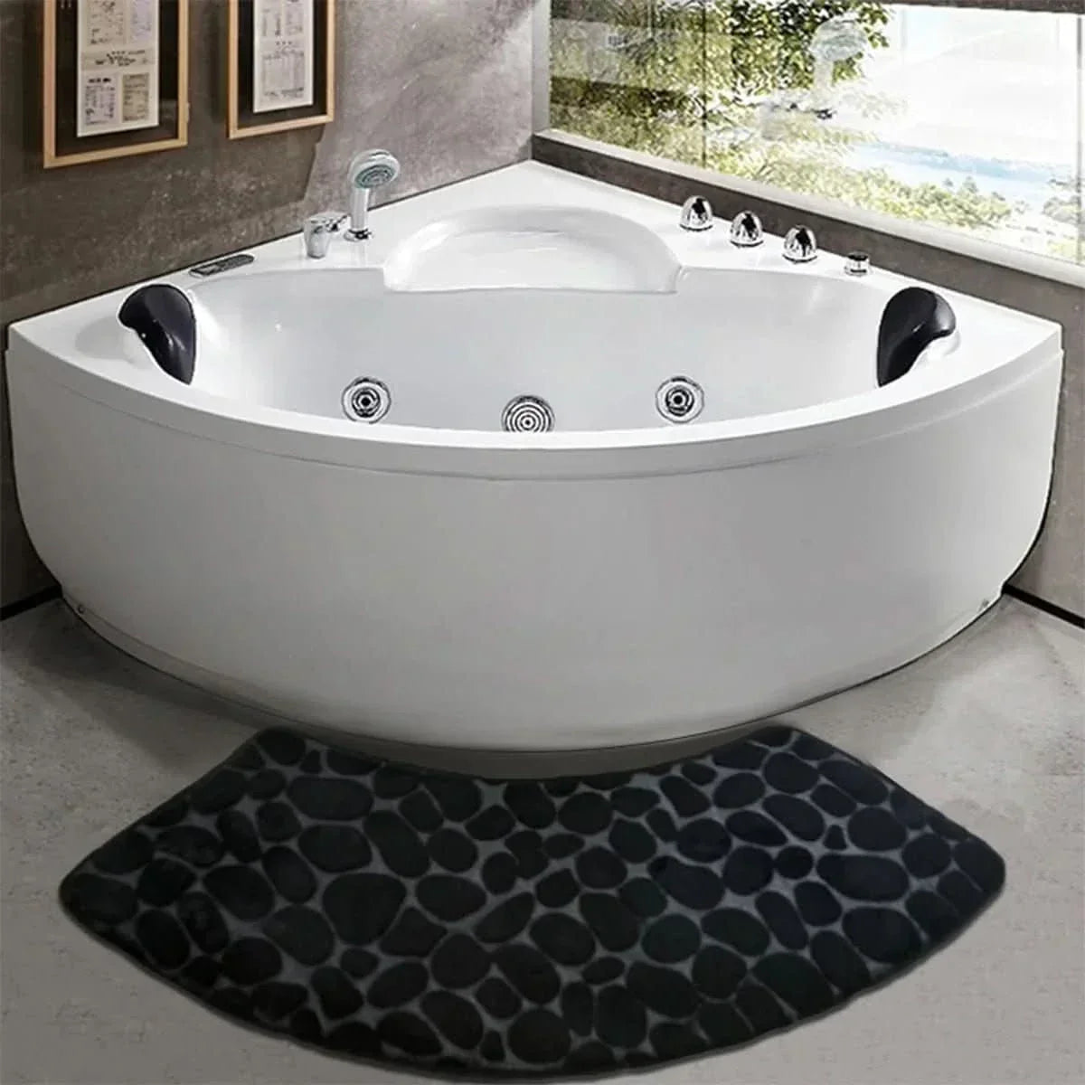 Thick Absorbent Non-Slip Bath Mat for Bathroom Safety