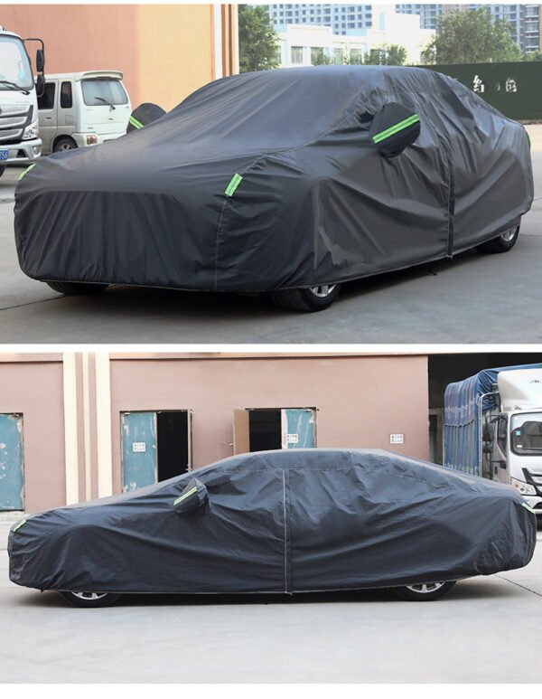 All-Weather PVC Car Cover for Sun and Rain