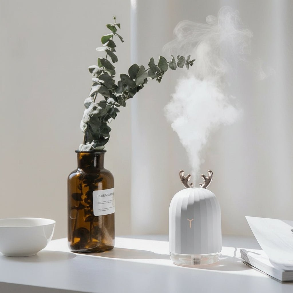 Mini Deer Humidifier, Ultra Quiet with Color LED Lights & Automatic Shutdown