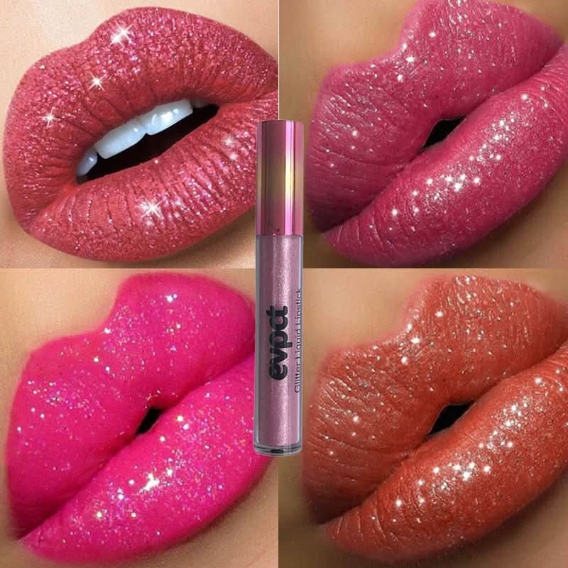 Waterproof Glitter Lipstick for Radiant, Long-Lasting Shine