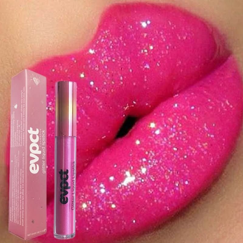 Waterproof Glitter Lipstick for Radiant, Long-Lasting Shine