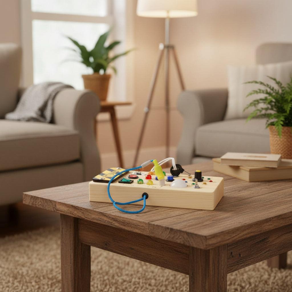 Montessori Busy Board for Toddlers to Explore, Learn & Develop Fine Motor Skills