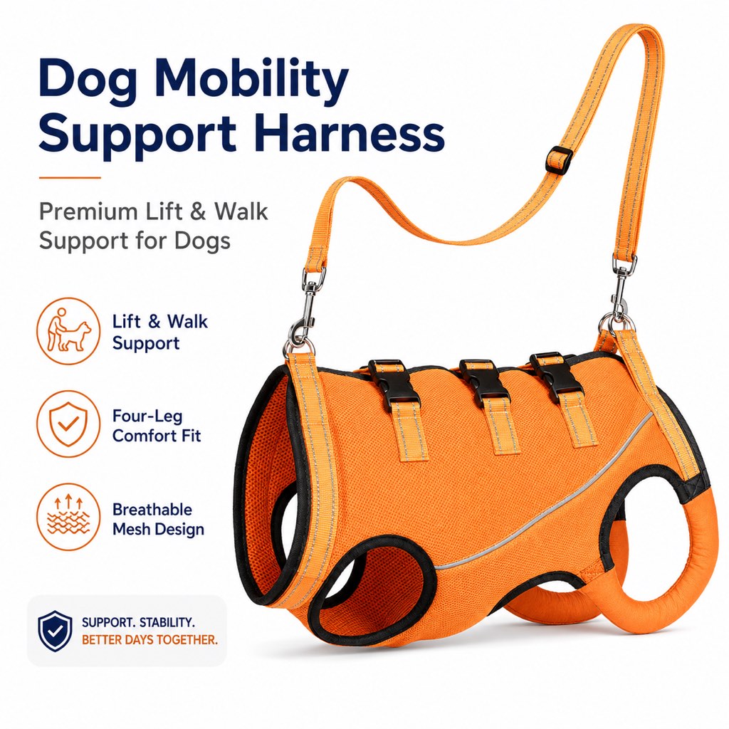 Full-Body Dog Mobility Support Harness