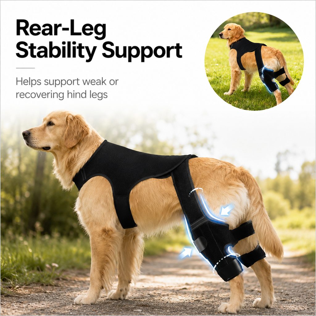 Dog Rear Leg Support Brace, Anti-Slip