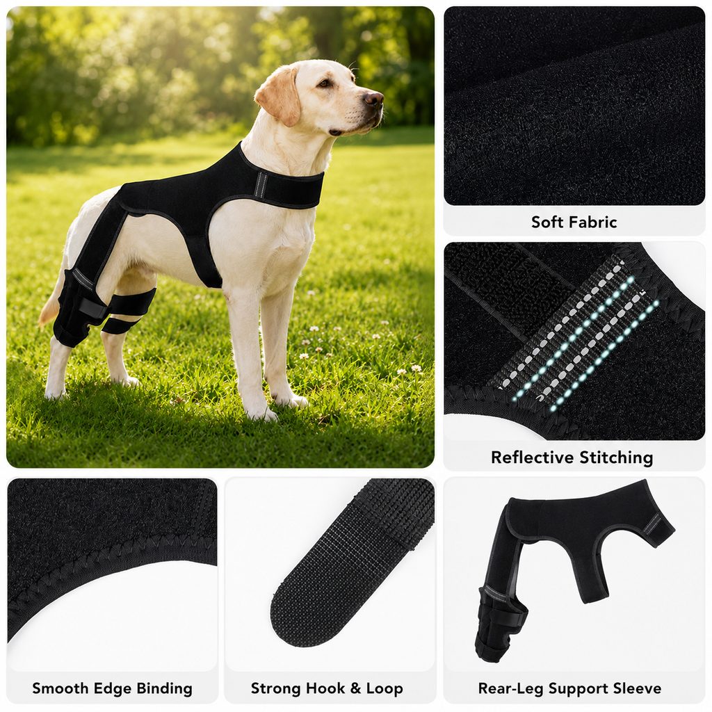 Dog Rear Leg Support Brace, Anti-Slip