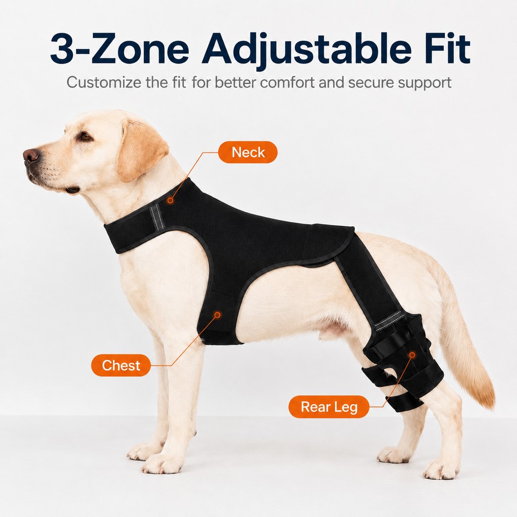 Dog Rear Leg Support Brace, Anti-Slip