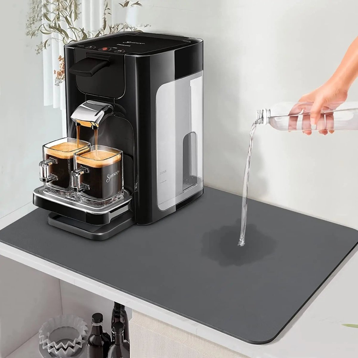 Diatomite Kitchen Draining Mat with Rapid Evaporation Design