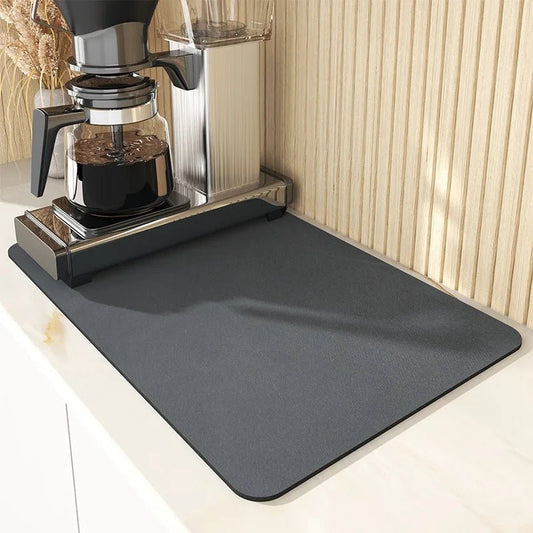 Diatomite Kitchen Draining Mat with Rapid Evaporation Design