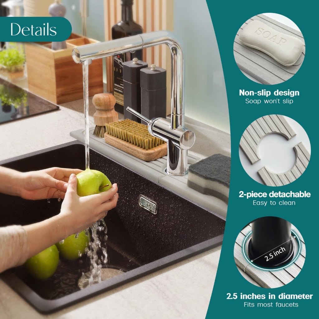 Ultra-Absorbent Diatomite Drying Mat for Cleaner Sink Spaces