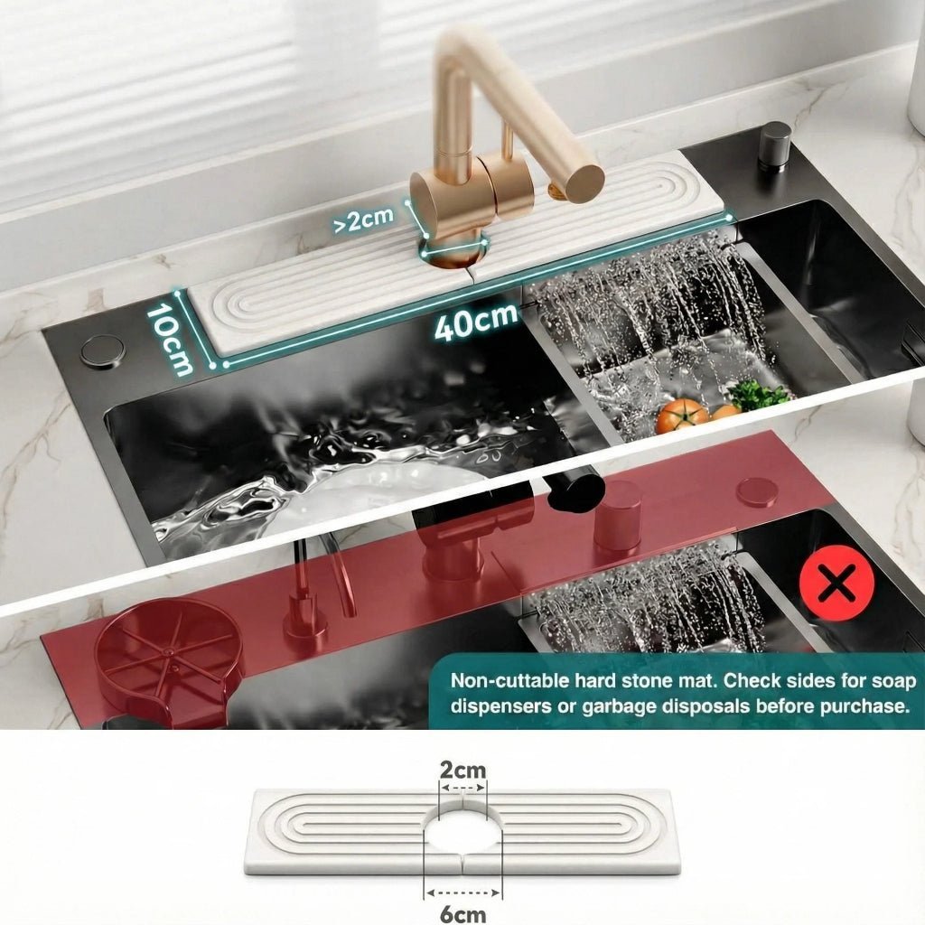 Ultra-Absorbent Diatomite Drying Mat for Cleaner Sink Spaces