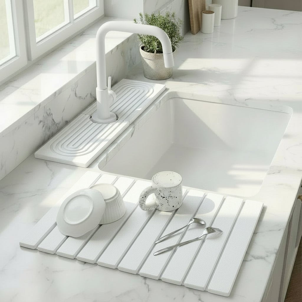 Ultra-Absorbent Diatomite Drying Mat for Cleaner Sink Spaces