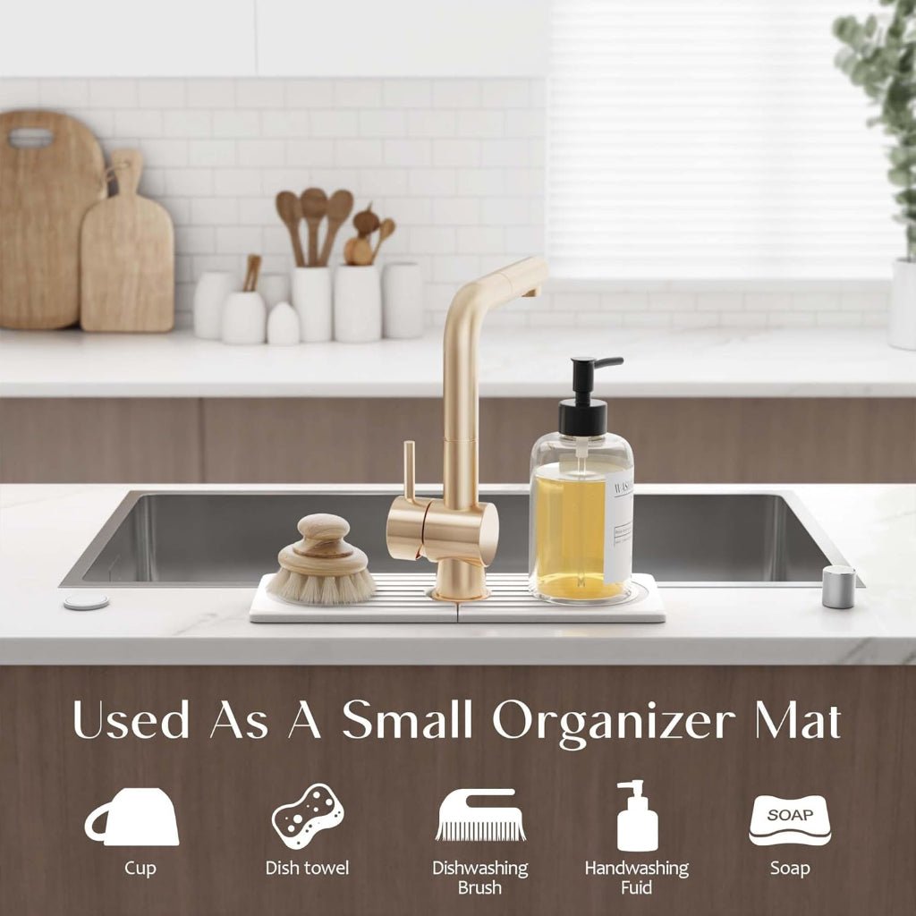 Ultra-Absorbent Diatomite Drying Mat for Cleaner Sink Spaces