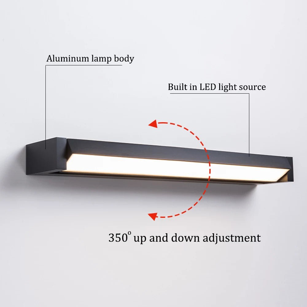 adjustable waterproof LED outdoor wall light