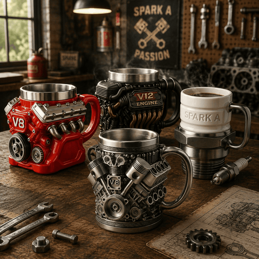 Engine Theme Mug for Car Enthusiasts